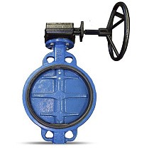 Затворы поворотные дисковые DN 350-600 PN 16 межфланцевые с чугунным диском с редуктором FAF купить в Ярославле | "Проконсим"