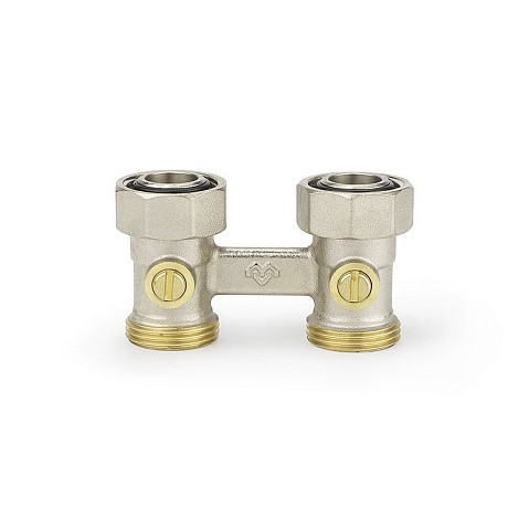 Узелы нижнего подключения VARMEGA VM141 DN20 прямой двухтрубный 3/4''x3/4'' евроконус муфта-штуцер купить в Ярославле | "Проконсим"