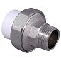 Муфта комбинированная ПП 20-1/2'' PN 25 разъёмная с наружной резьбой белая VALFEX  купить в Ярославле | "Проконсим"