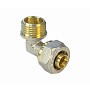 Угольники латунные для PEX труб DN 16-32 PN 10 обжимные никелированные с наружной резьбой Valfex VF.353.N купить в Ярославле | "Проконсим"