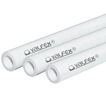 Трубы ПП SDR 6 DN 20-75 PN 25 армированные алюминием внутри белые Valfex купить в Ярославле | "Проконсим"