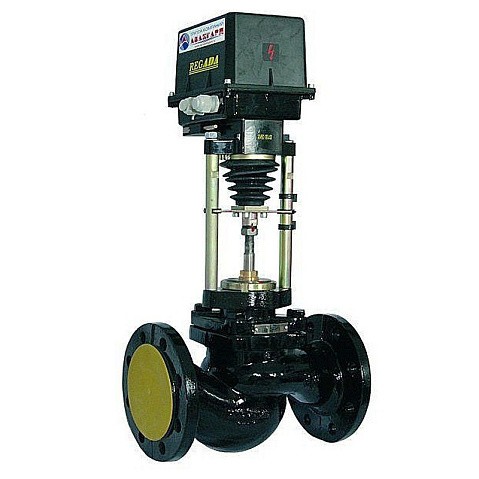 Клапан чугунный регулирующий 25ч945п DN 125 PN 16 фланцевый с ST kv320 до 150 градусов Арма-Пром купить в Ярославле | "Проконсим"