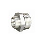 Ниппель латунный DN 25-20 PN 40 никелированный штуцер-штуцер переходной LD Pride