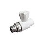 Кран шаровой для радиатора ПП 20-1/2'' PN 25 прямой с американкой белый VALFEX  купить в Ярославле | "Проконсим"