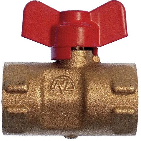 Кран латунный шаровой 11Б27п(М)2 DN 15 PN 16 трёхходовой под манометр G1/2''хG1/2'' муфта-муфта бабочка Пензапромарматура купить в Ярославле | "Проконсим"