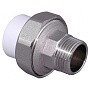 Муфта комбинированная ПП 20-1/2'' PN 25 разъёмная с наружной резьбой белая VALFEX купить в Ярославле | "Проконсим"