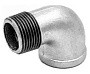 Угольники чугунные 90 гр. DN 15-25 PN 16 оцинкованные муфта-штуцер Fittex Plus купить в Ярославле | "Проконсим"
