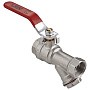 Краны латунные шаровые DN 15-20 PN 25 никелированные с фильтром рычаг муфта-муфта MVI BV.631 купить в Ярославле | "Проконсим"