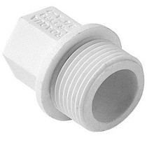 Заглушка резьбовая ПП  1/2'' PN 25 с наружной резьбой белая Pro Aqua PA15508P купить в Ярославле | "Проконсим"