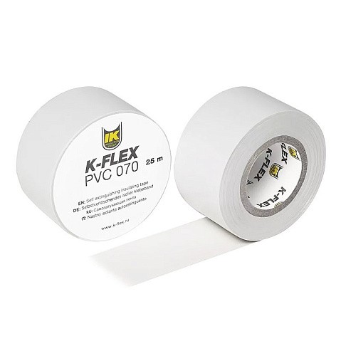 Лента теплоизоляционная K-FLEX PVC AT 070, DN 25, L = 25м, Tmax = 125гр. белый купить в Ярославле | "Проконсим"