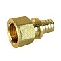 Муфта латунная для PEX труб 16-1/2'' PN 16 S-2,2мм переходная под надвижную гильзу Valfex VF.401.AF купить в Ярославле | "Проконсим"