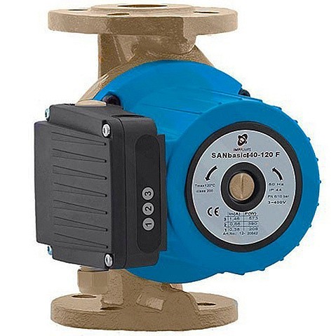 Насос циркуляционный с мокрым ротором SANMBASIC II 40-120 F250 825Вт 1х220В 3-скор. фланцевый PN10 65C IMP PUMPS купить в Ярославле | "Проконсим"