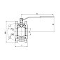 Кран стальной шаровой разборный BREEZE 11с42п, DN 100 PN 16, 125мм, стандартнопроходной, фланцевый с ручкой купить в Ярославле | "Проконсим"