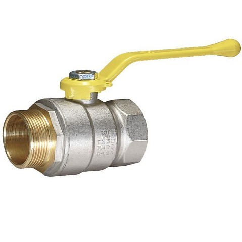 Краны латунные шаровые газовые DN 15-50 PN40 никелированные рычаг муфта-штуцер Temper серия 83 ГОСТ Р 59553 купить в Ярославле | "Проконсим"