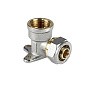 Угольник латунный для PEX труб 20-1/2'' PN 10 обжимной никелированный Valfex VF.354.N  купить в Ярославле | "Проконсим"