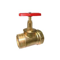 Клапан латунный пожарный прямой DN50 PN16 под газовый ключ муфта-штуцер Цветлит купить в Ярославле | "Проконсим"