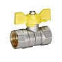 Кран латунный Temper серия 83 DN15 PN40 никелированный газовый бабочка м-м ГОСТ Р 59553 купить в Ярославле | "Проконсим"