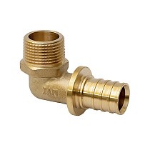 Угольники латунные для PEX-PEX труб DN 16-32 PN 16 под надвижную гильзу MVI SF.432 купить в Ярославле | "Проконсим"