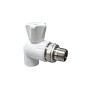 Кран шаровой для радиатора ПП 20-1/2'' PN 25 угловой с американкой белый VALFEX  купить в Ярославле | "Проконсим"