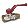 Кран латунный шаровой Temper 88.В-А.12.Р DN 15 PN 40 американка никелированный рычаг купить в Ярославле | "Проконсим"